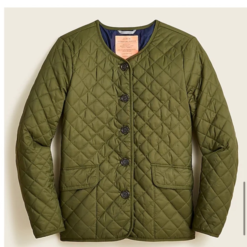 J. Crew Quilted lightweight lady jacket - never worn size 8